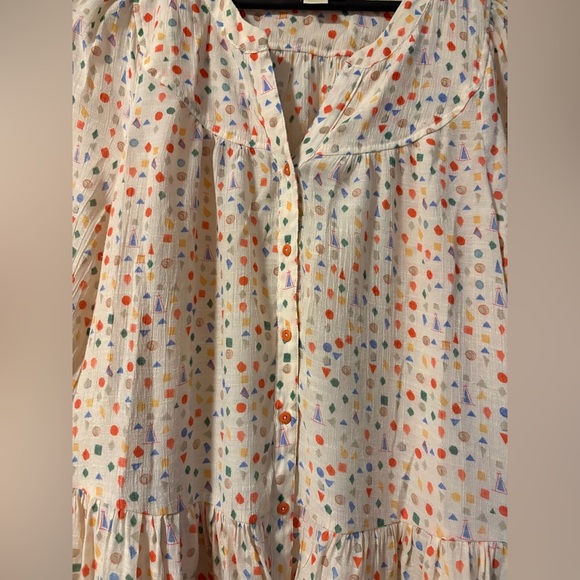 Anthropologie Cream Women's Top/dress in size medium - Picture 8 of 14